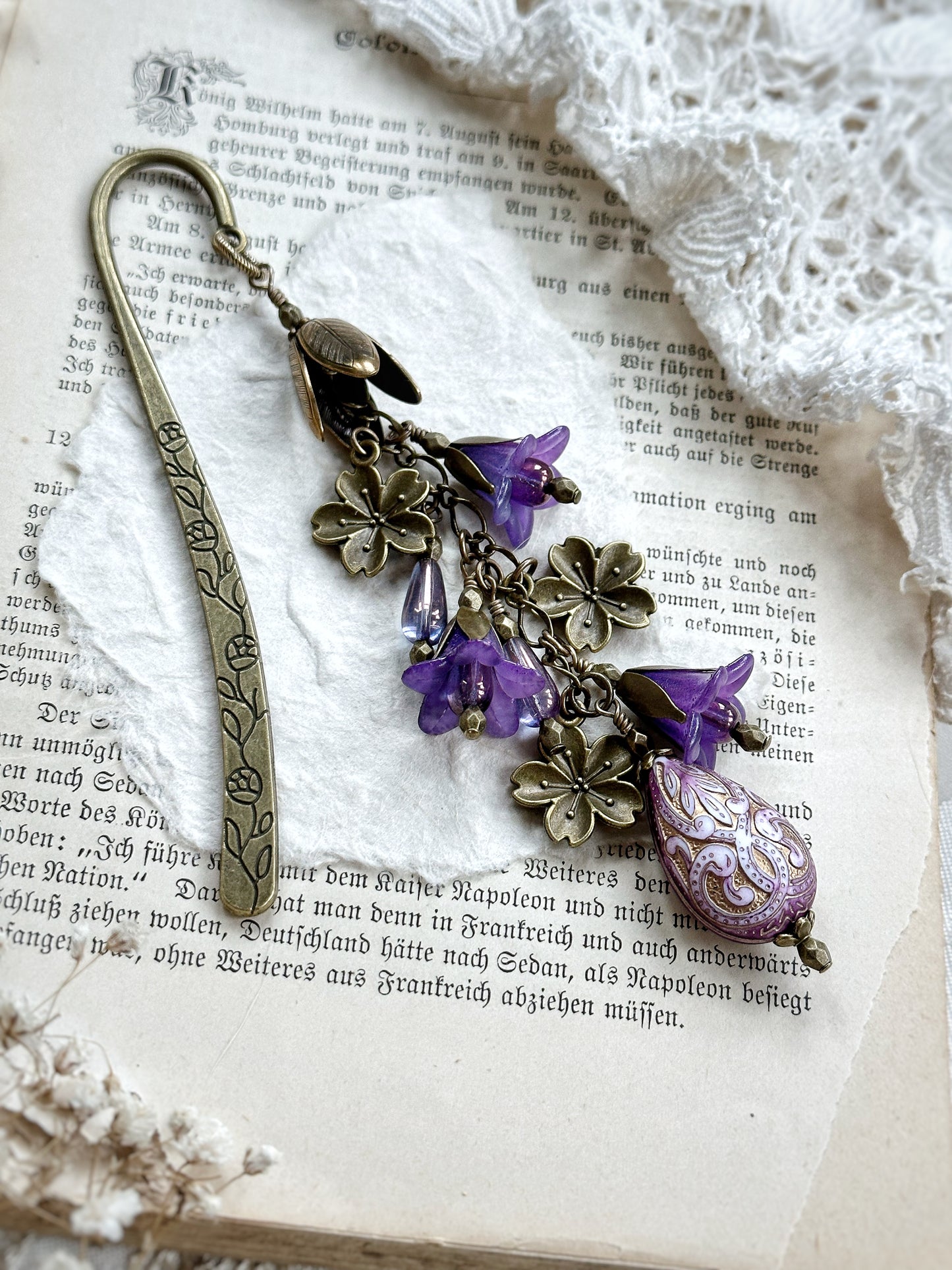 Purple Orchid Bookmark