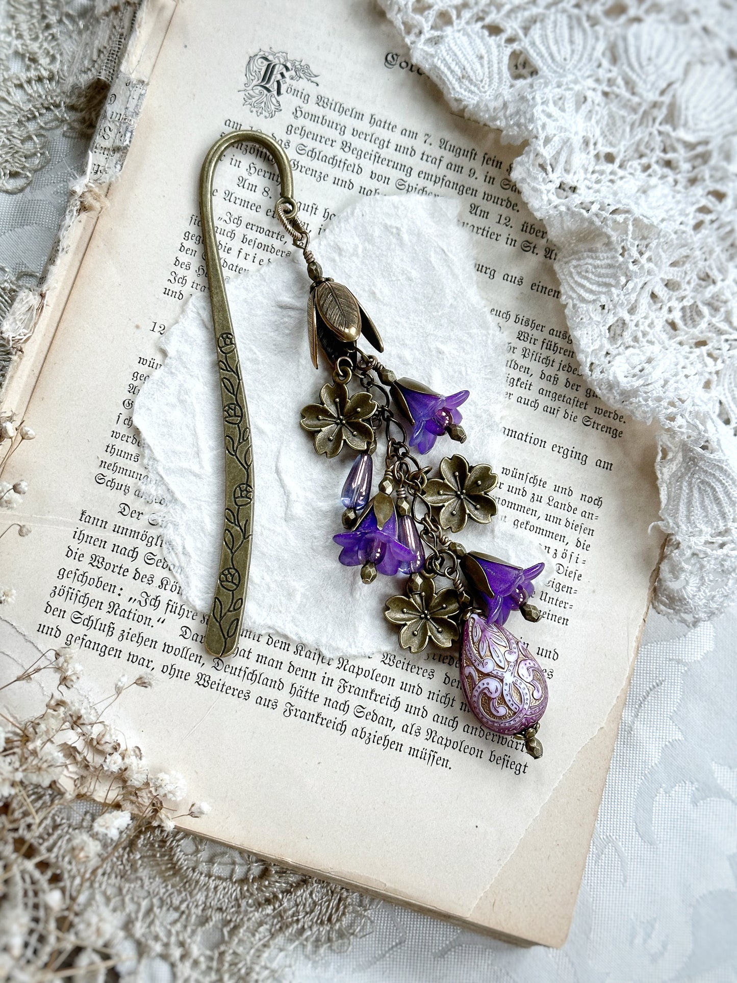 Purple Orchid Bookmark