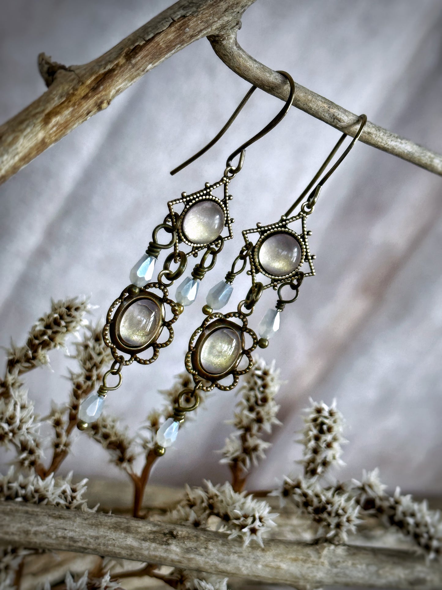 Moonbeams and Lace Earrings
