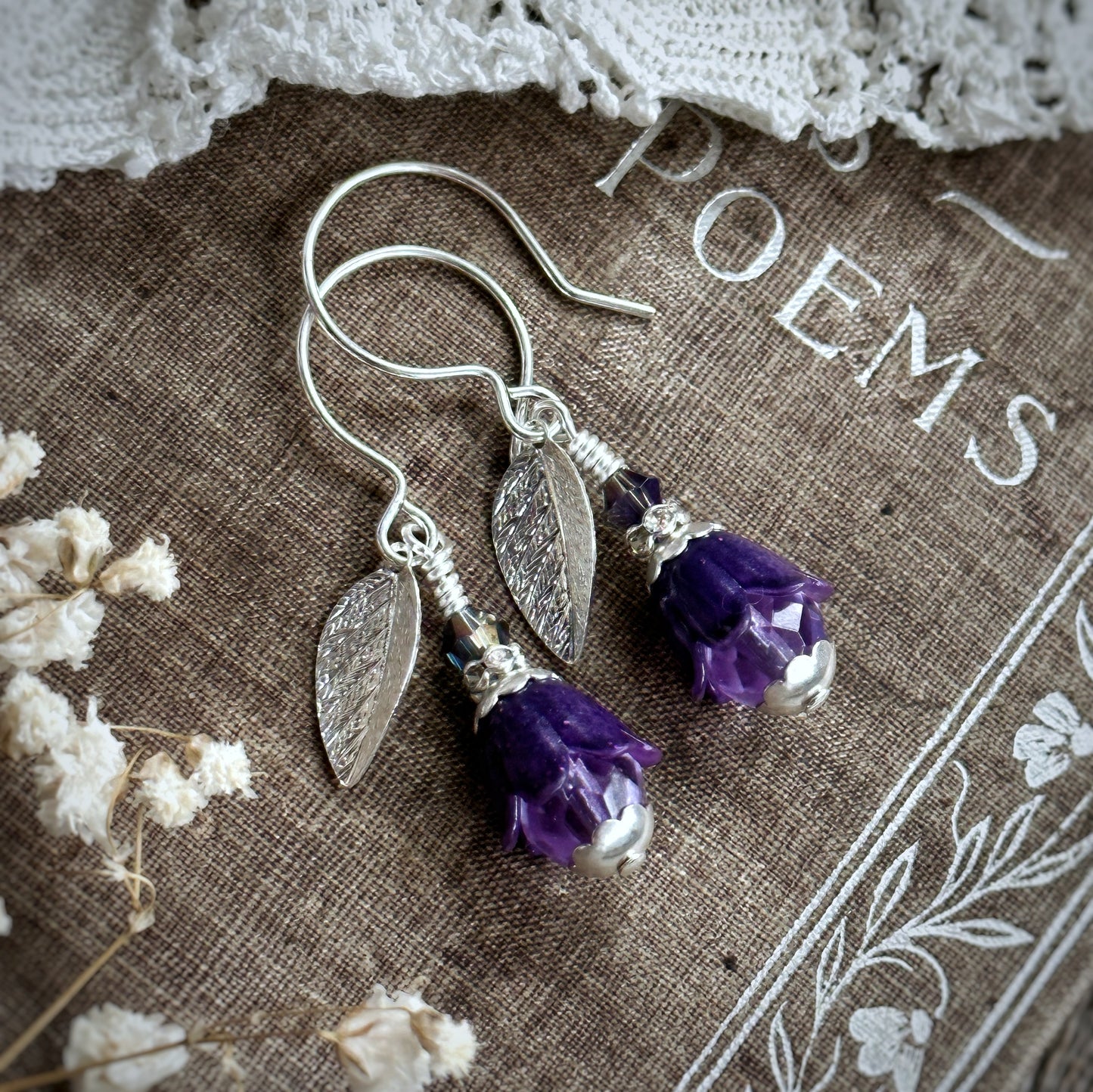 Shy Violet Earrings