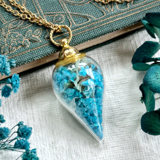 Blue Opal Serenity Apothecary Necklace