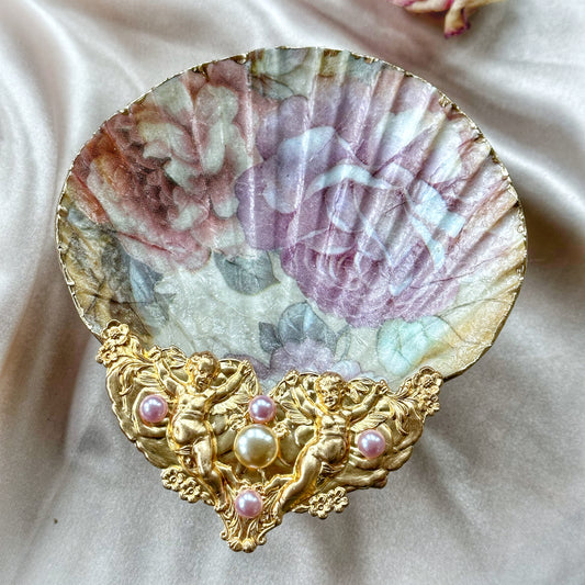 Angels and Roses Shell Dish