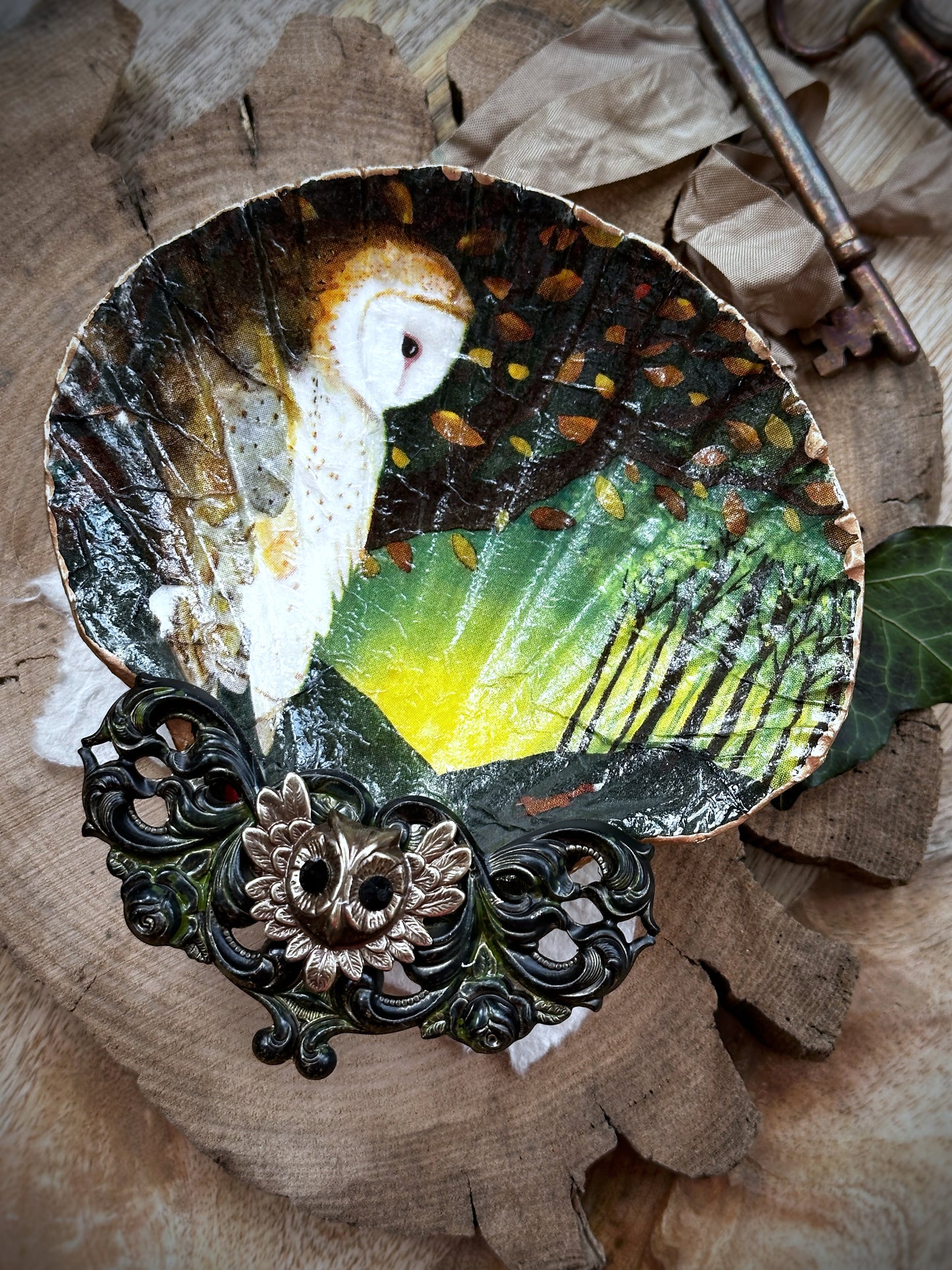 The Fox and The Owl Shell Dish