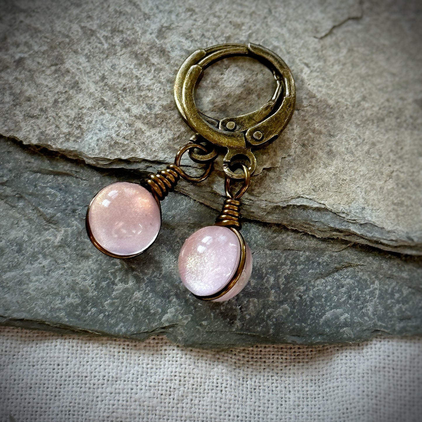 Pink Pixie Orb Earrings