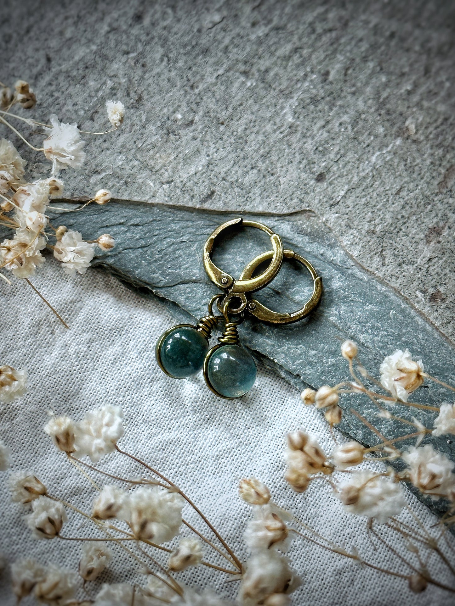 Moss Orb Earrings