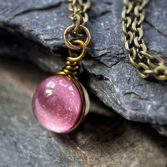 Pixie Rose Orb Necklace