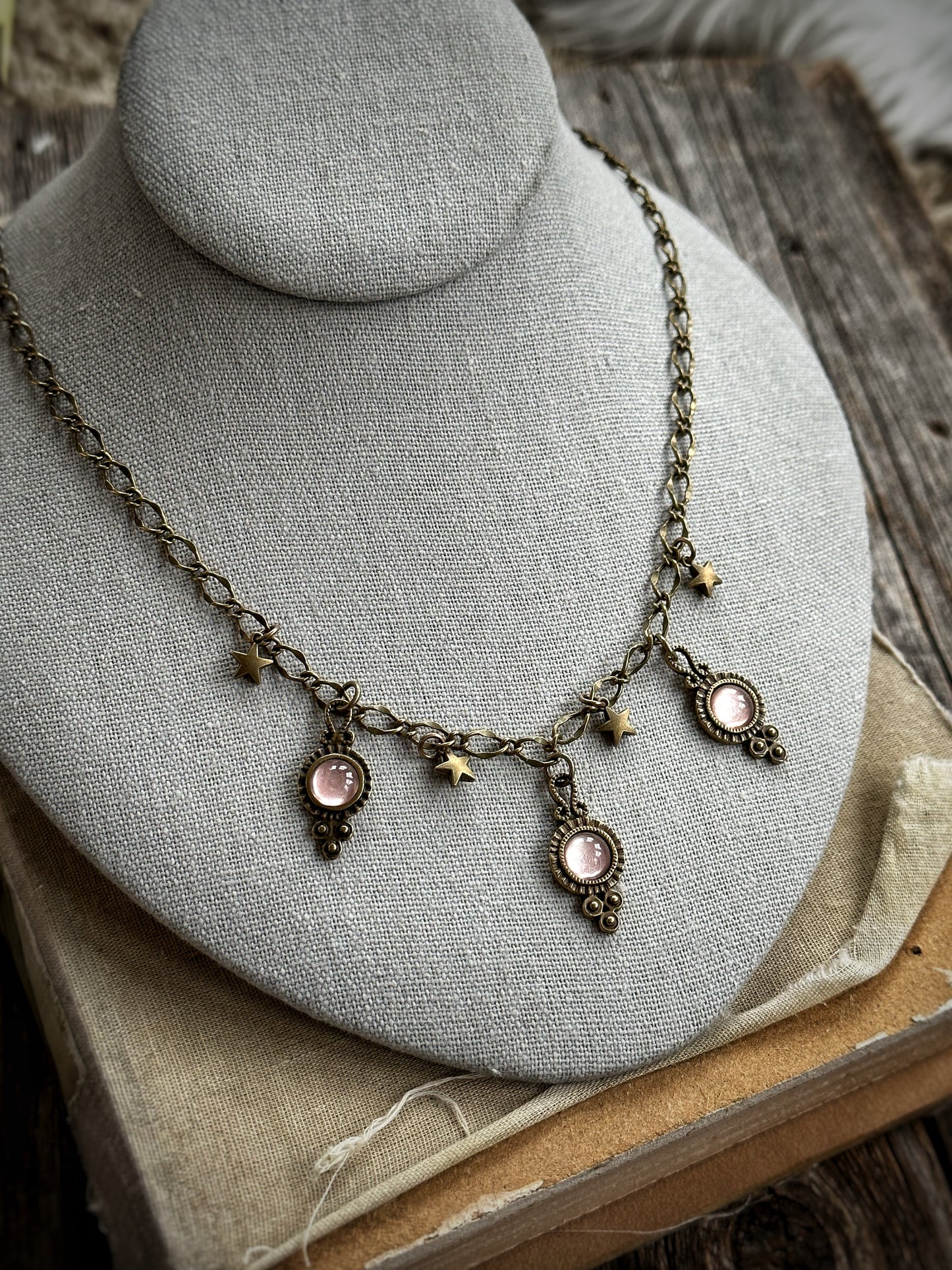 Pink Stardust Necklace