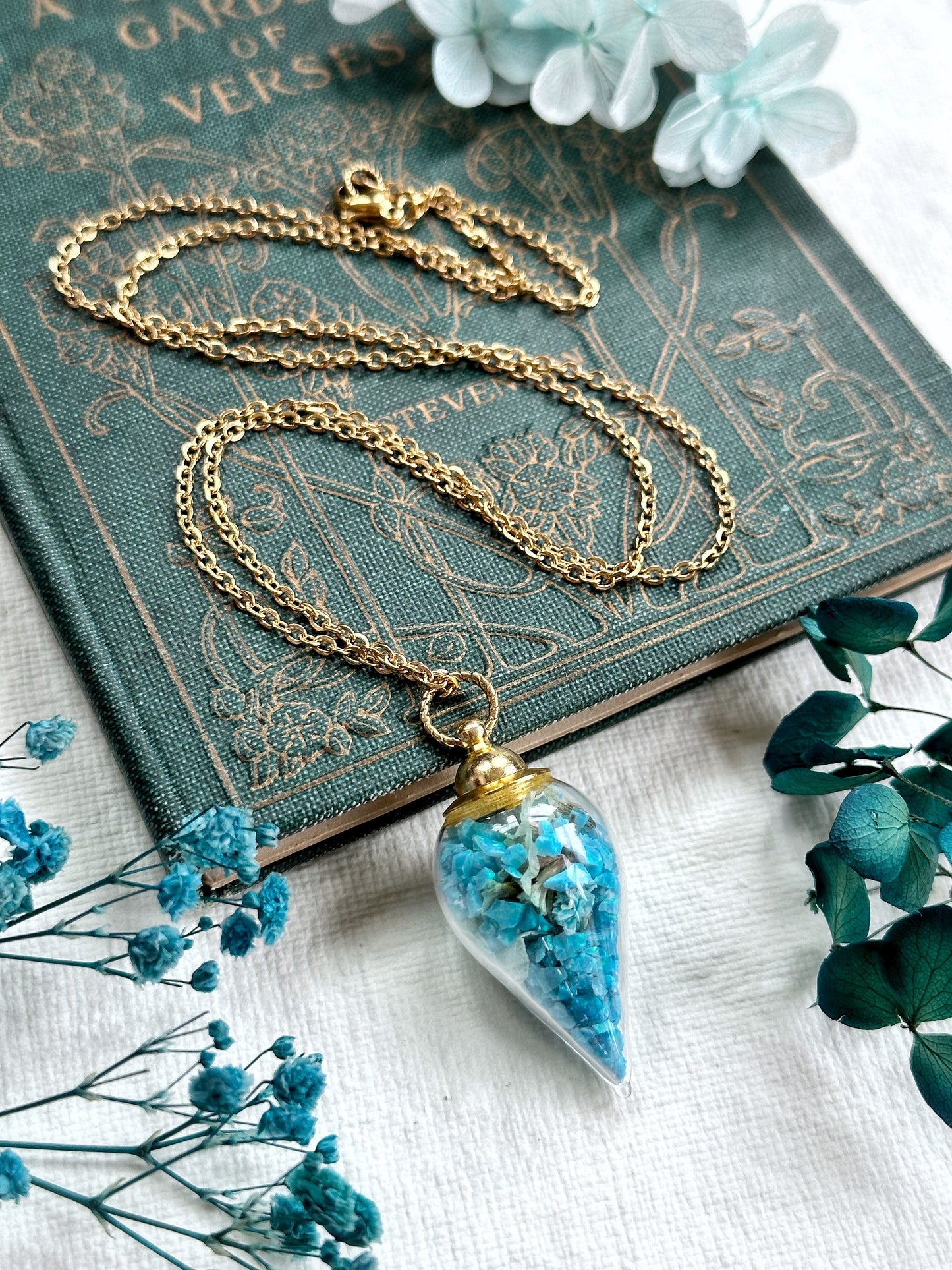 Blue Opal Serenity Apothecary Necklace