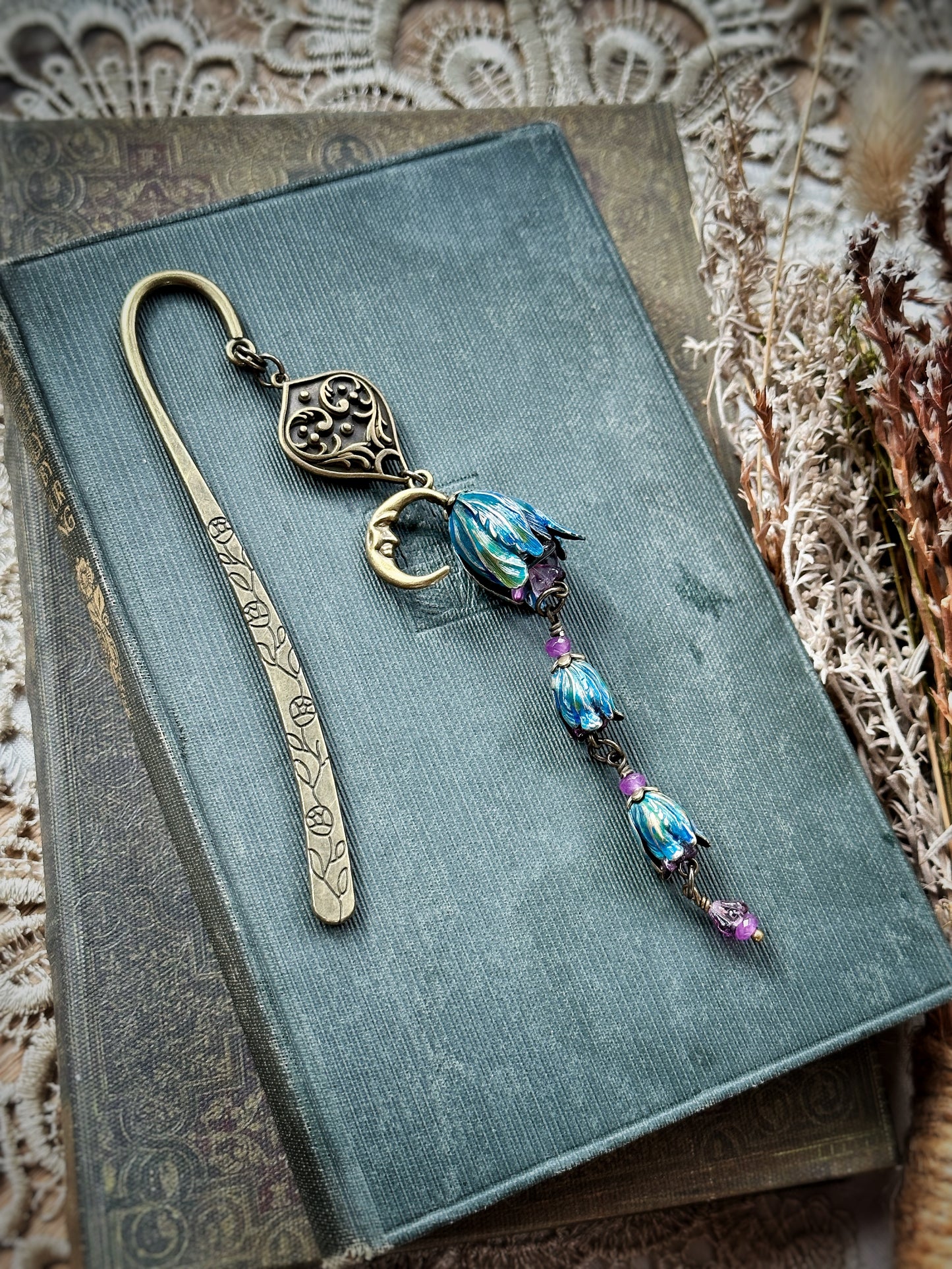 Flowers for the Moon Bookmark