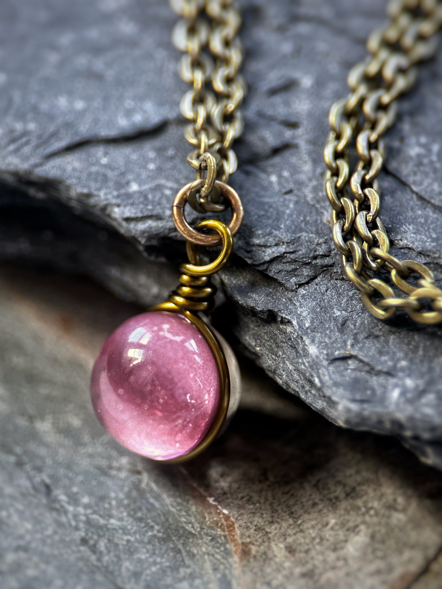 Pixie Rose Orb Necklace