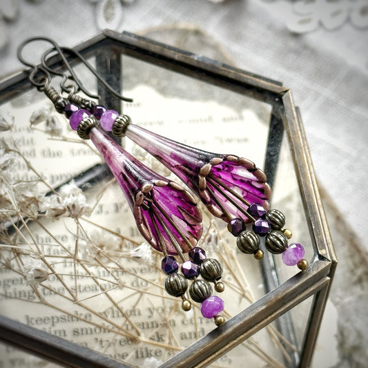 Lilac & Grape Earrings