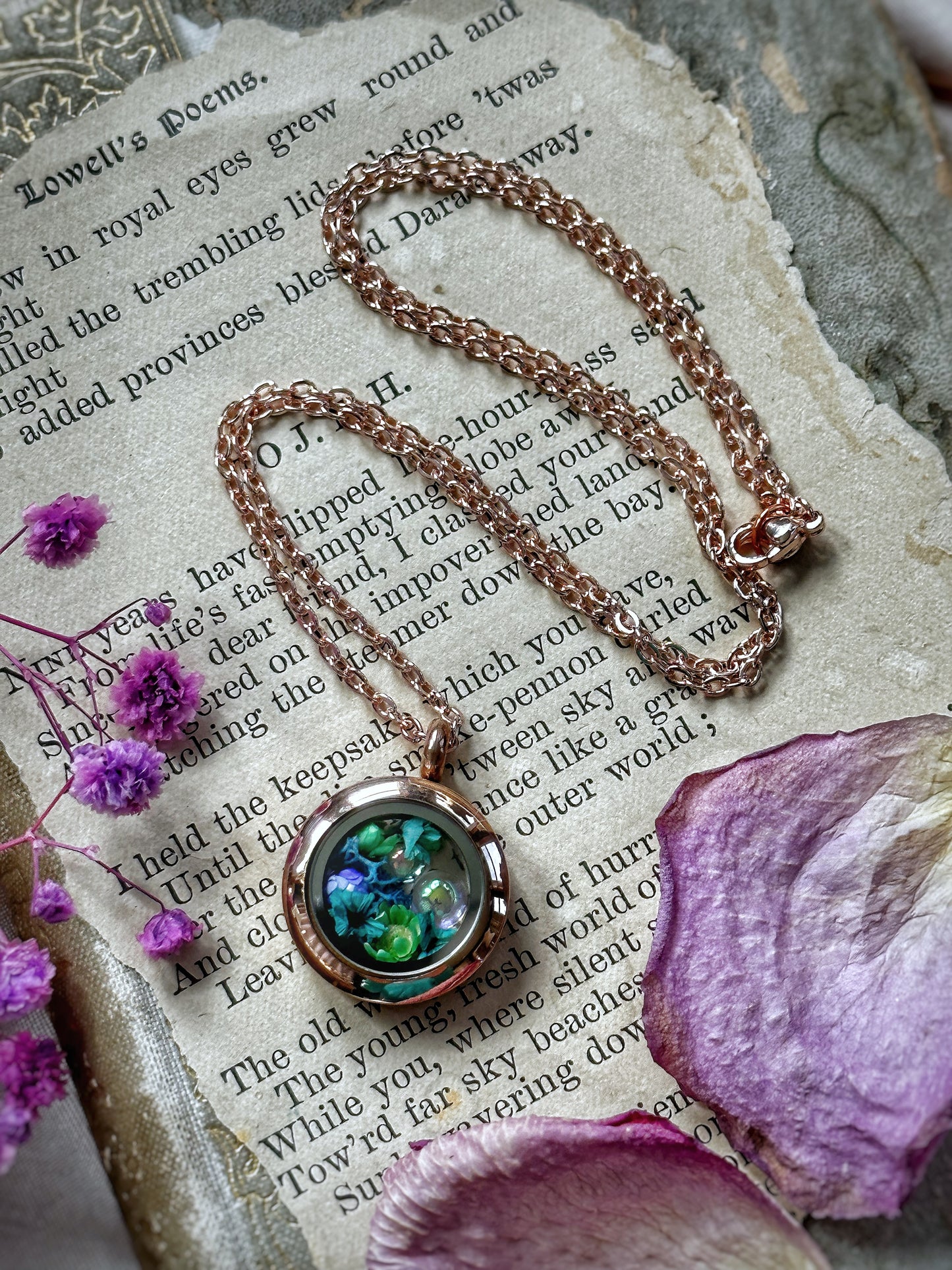 Waterblossom Pixie Locket Necklace